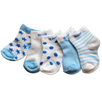 Blauw set baby sokjes 0 tot 1 jaar