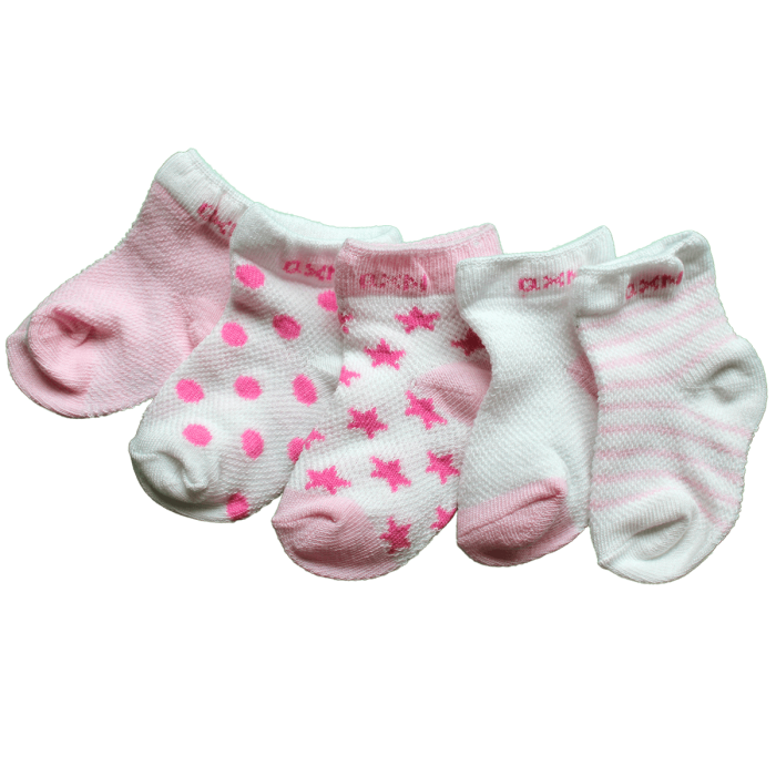 Roze set baby sokjes 0 tot 1 jaar